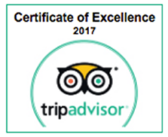 2017 WINNER OF TRIPADVISOR CERTIFICATE OF EXCELLENCE